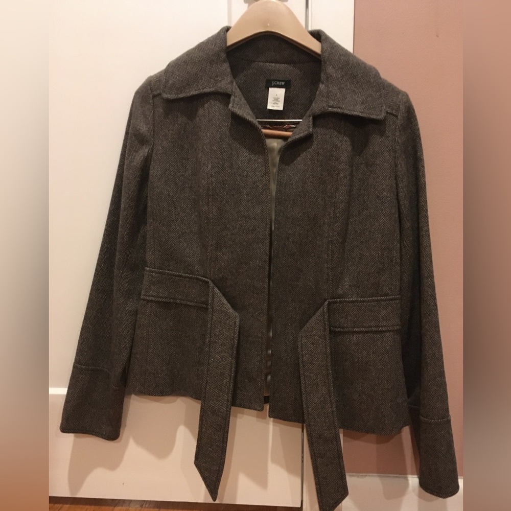 J. Crew wool tie jacket